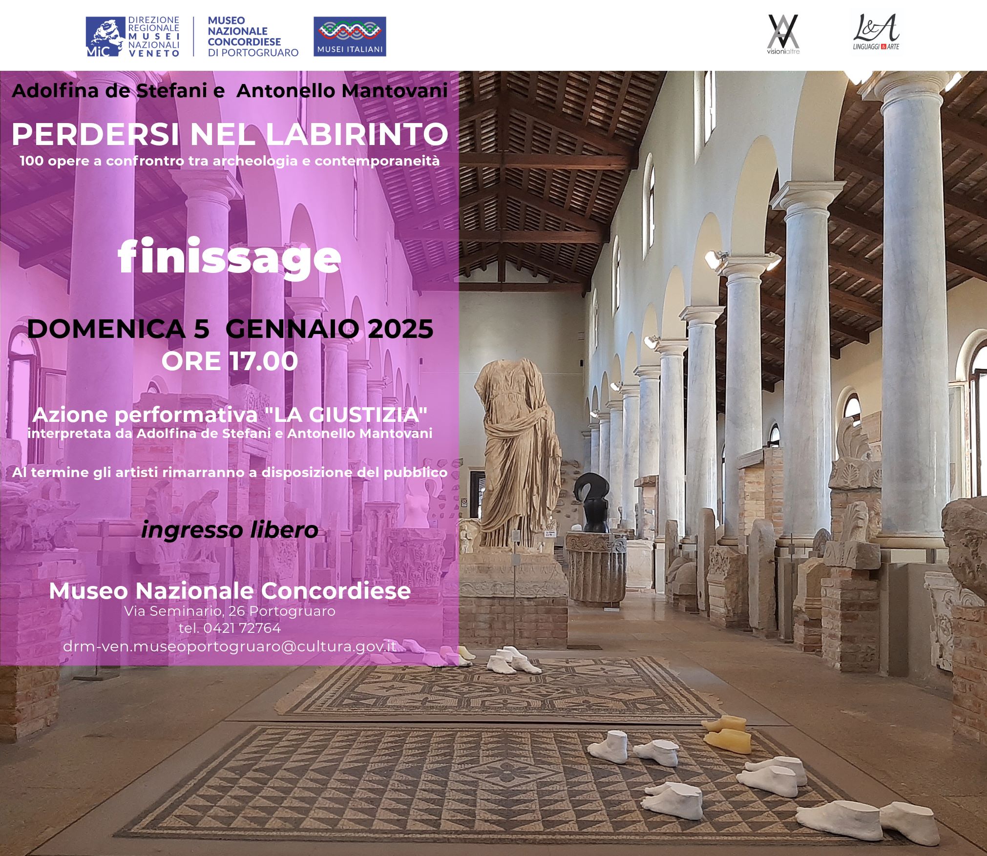 Finissage della mostra PERDESI NEL LABIRINTO | Museo Nazionale Concordiese di Portogruaro